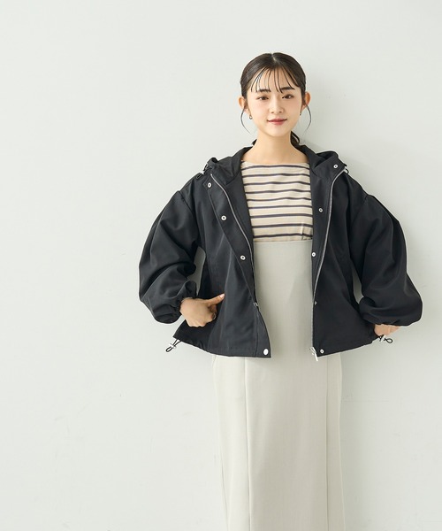 mil（ミル）の「フーディー 　ブルゾン【586107】（マウンテンパーカー・レディース・ブラック/グレイッシュベージュ/オフホワイト・XS/S）」の21枚目の写真