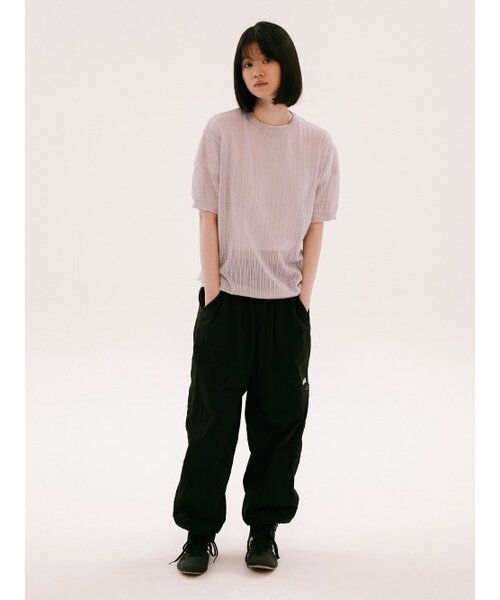 YALE(イェール)の「MESH CREWNECK KNIT LIGHT PURPLE(Tシャツ/カットソー・レディース・その他・M/L/XL)」の9枚目の写真