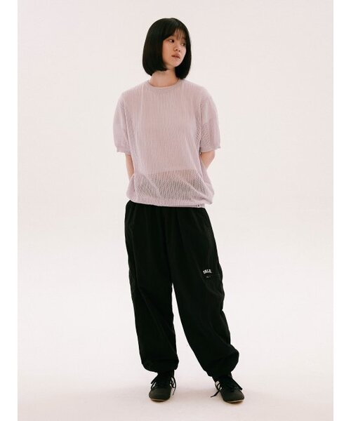 YALE(イェール)の「MESH CREWNECK KNIT LIGHT PURPLE(Tシャツ/カットソー・レディース・その他・M/L/XL)」の14枚目の写真