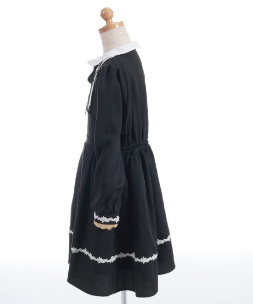 axes femme（アクシーズファム）の「リボンセットクラシカルＯＰ（ワンピース・キッズ・グレー/ブラック・MEDIUM/LARGE/X-LARGE）」の9枚目の写真