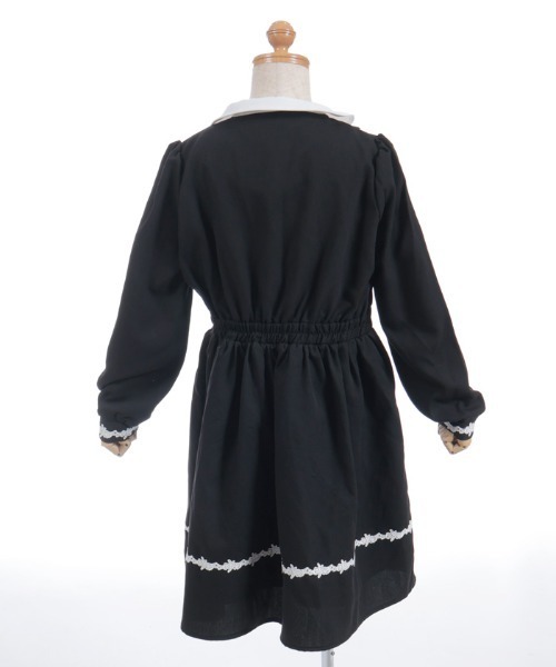 axes femme（アクシーズファム）の「リボンセットクラシカルＯＰ（ワンピース・キッズ・グレー/ブラック・MEDIUM/LARGE/X-LARGE）」の10枚目の写真