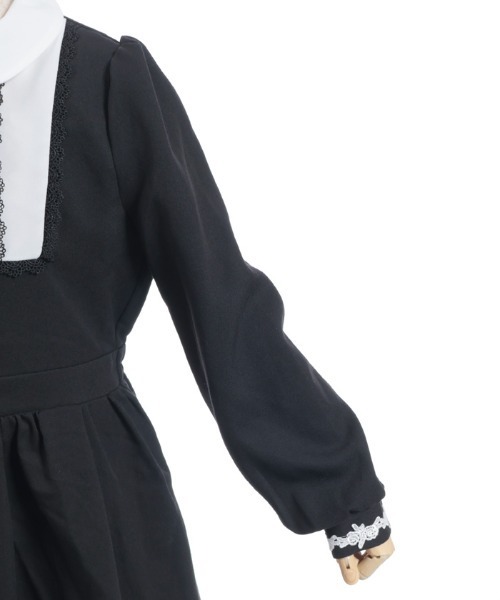 axes femme（アクシーズファム）の「リボンセットクラシカルＯＰ（ワンピース・キッズ・グレー/ブラック・MEDIUM/LARGE/X-LARGE）」の15枚目の写真