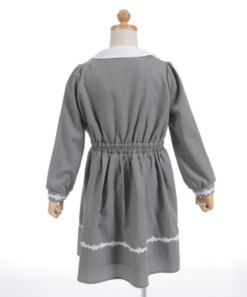 axes femme（アクシーズファム）の「リボンセットクラシカルＯＰ（ワンピース・キッズ・グレー/ブラック・MEDIUM/LARGE/X-LARGE）」の18枚目の写真