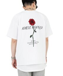 ACHA（アチャ）の「ニュージャスミン刺繍半袖 _ ホワイト（Tシャツ/カットソー）」