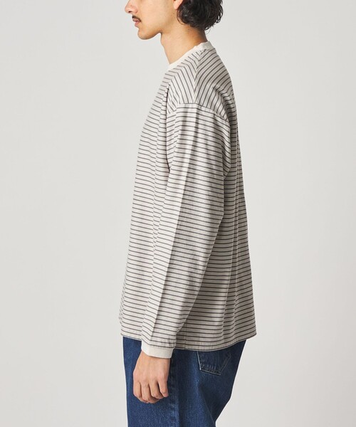 steven alanストライプ長袖カットソー セール】＜Steven Alan＞ オーガニックコットン アソート ボーダー