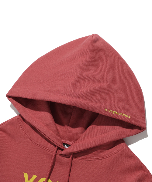 NICE GHOST CLUB（ナイスゴーストクラブ）の「CAKE HOODIE_BURGUNDY(NG2ESUM412A)（パーカー・レディース・その他・M/S/L）」の3枚目の写真