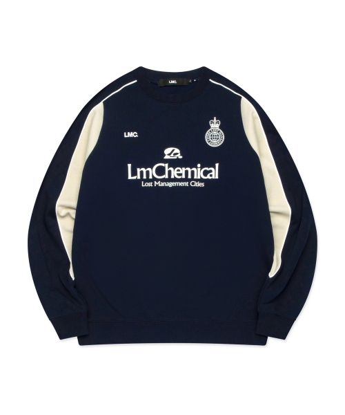 LMCの「CHEMICAL SOCCER SWEATSHIRT navy(スウェット・レディース・その他・S/M/L/XL)」の1枚目の写真