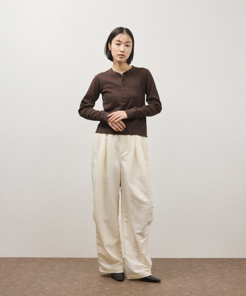 Faith(-)の「【FAITH for ADAM ET ROPE'】別注サーマルTOPS(Tシャツ/カットソー・レディース・キナリ/ブラウン/ブルー・FREE)」の7枚目の写真