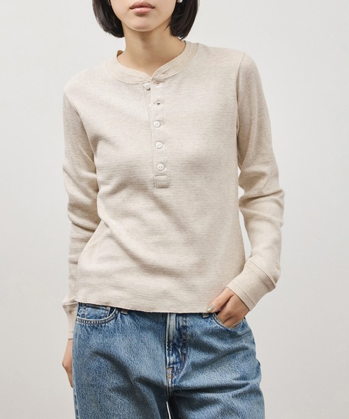 Faith(-)の「【FAITH for ADAM ET ROPE'】別注サーマルTOPS(Tシャツ/カットソー・レディース・キナリ/ブラウン/ブルー・FREE)」の9枚目の写真
