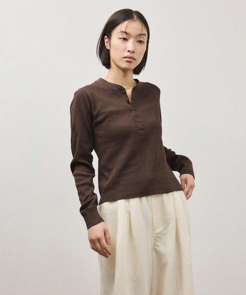 Faith(-)の「【FAITH for ADAM ET ROPE'】別注サーマルTOPS(Tシャツ/カットソー・レディース・キナリ/ブラウン/ブルー・FREE)」の12枚目の写真