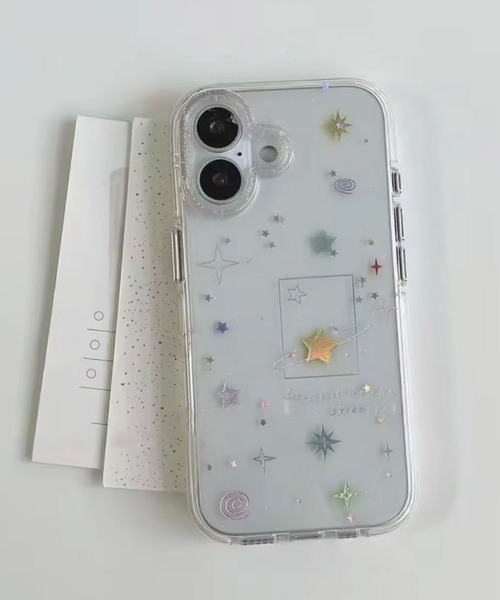 ammy.(エイミードット)の「【 ammy. / エイミードット 】 ユニバース ラメ クリア iPhoneケース/13/14.15.16.17.17Pro(スマホケース/カバー・レディース・クリア/その他・iPhone 17/iPhone 16/iPhone 15/iPhone 13/14/iPhone 17 Pro)」の2枚目の写真