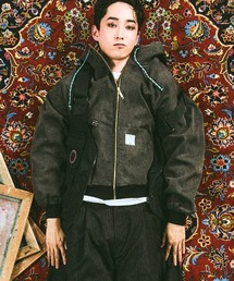 EFFECTEN | mpa4045-Duck hoodie ジップアップフーディー(efsal-13)(ブルゾン)