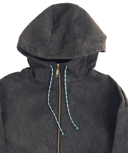 EFFECTEN（エフェクテン）の「mpa4045-Duck hoodie ジップアップフーディー(efsal-13)（ブルゾン・メンズ・スミクロ/キャメル・FREE）」の22枚目の写真