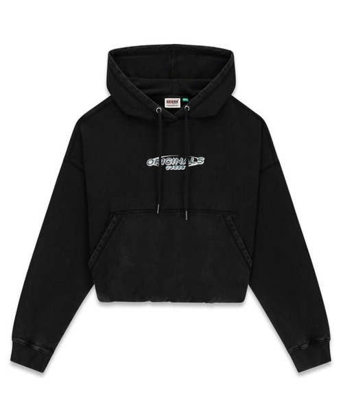 Guess(ゲス)の「GUESS Originals Bubble Hem Os Hoodie パーカー (パーカー・レディース・オリーブ/ブラック・X-SMALL/SMALL/MEDIUM)」の2枚目の写真