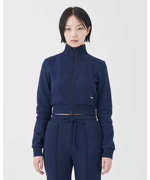 FDR(エフディーアール)の「Crop Essential Zip Up_Black(ナイロンジャケット・レディース・その他・FREE)」の3枚目の写真