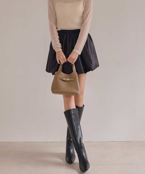 ACYM（アシーム）の「ベティローヒールロングブーツ（ブーツ・レディース・ブラウン/ブラック・SMALL/MEDIUM/LARGE）」の17枚目の写真