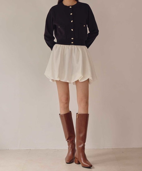 ACYM（アシーム）の「ベティローヒールロングブーツ（ブーツ・レディース・ブラウン/ブラック・SMALL/MEDIUM/LARGE）」の7枚目の写真