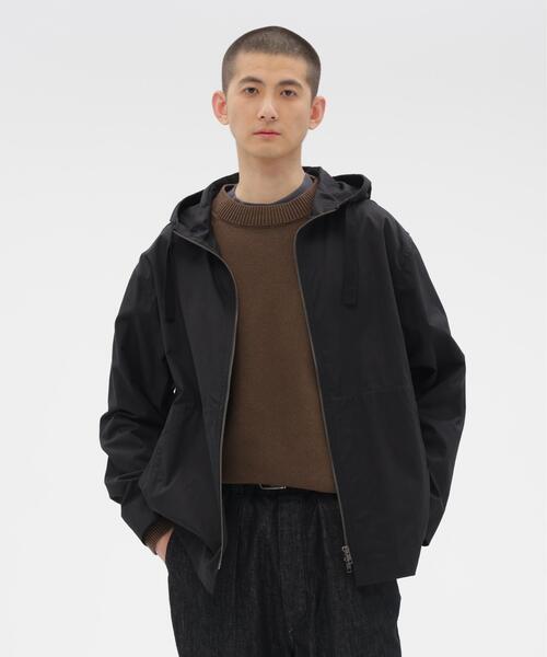 MHL.(エムエイチエル)の「WASHED SLUB COTTON TWILL(ブルゾン・メンズ・カーキ/ブラック・MEDIUM/LARGE)」の2枚目の写真