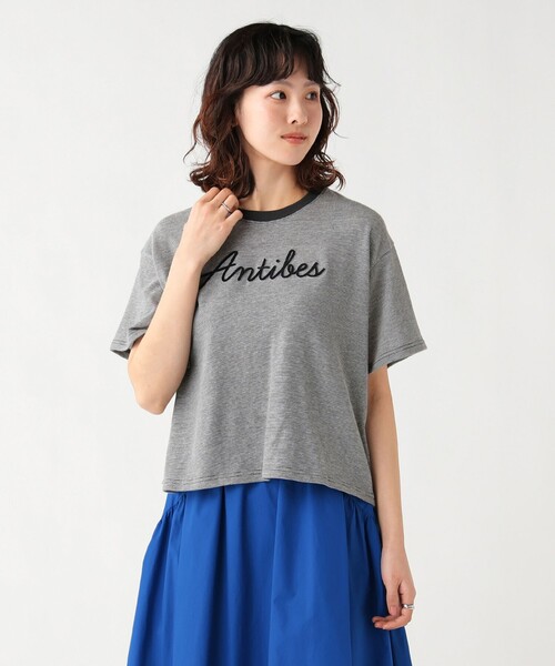 BEAMS HEART(ビームスハート)の「ミジンコ ボーダー ロゴ Tシャツ(Tシャツ/カットソー・レディース・レッド/チャコールグレー/イエロー系その他2・FREE)」の16枚目の写真