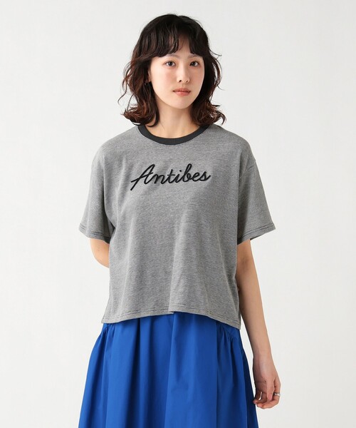 BEAMS HEART(ビームスハート)の「ミジンコ ボーダー ロゴ Tシャツ(Tシャツ/カットソー・レディース・レッド/チャコールグレー/イエロー系その他2・FREE)」の17枚目の写真