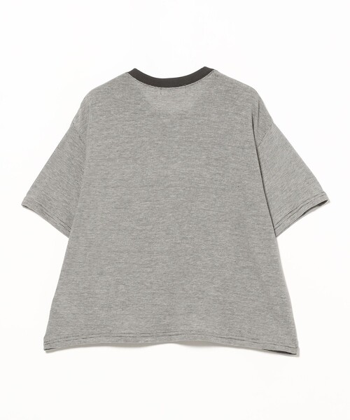 BEAMS HEART(ビームスハート)の「ミジンコ ボーダー ロゴ Tシャツ(Tシャツ/カットソー・レディース・レッド/チャコールグレー/イエロー系その他2・FREE)」の4枚目の写真