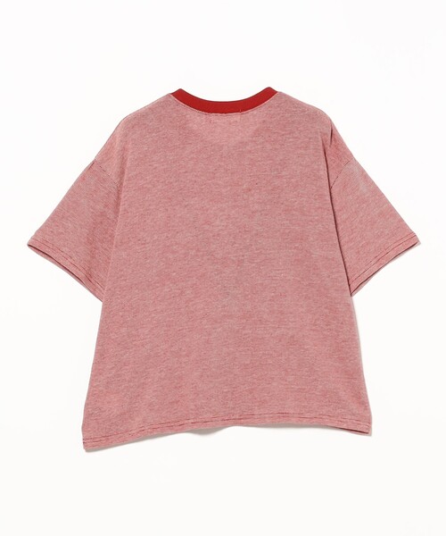 BEAMS HEART(ビームスハート)の「ミジンコ ボーダー ロゴ Tシャツ(Tシャツ/カットソー・レディース・レッド/チャコールグレー/イエロー系その他2・FREE)」の8枚目の写真