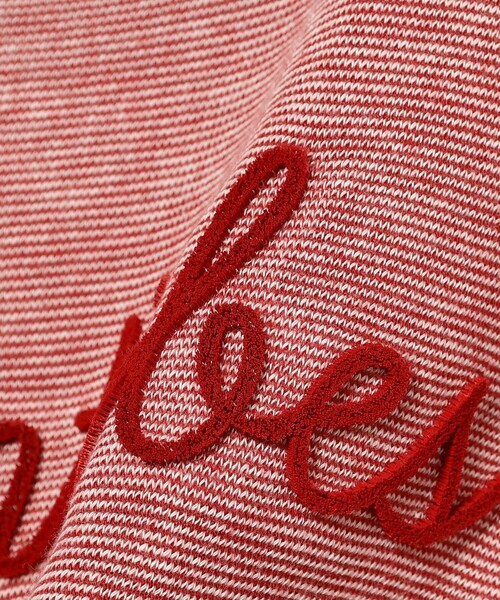 BEAMS HEART(ビームスハート)の「ミジンコ ボーダー ロゴ Tシャツ(Tシャツ/カットソー・レディース・レッド/チャコールグレー/イエロー系その他2・FREE)」の9枚目の写真