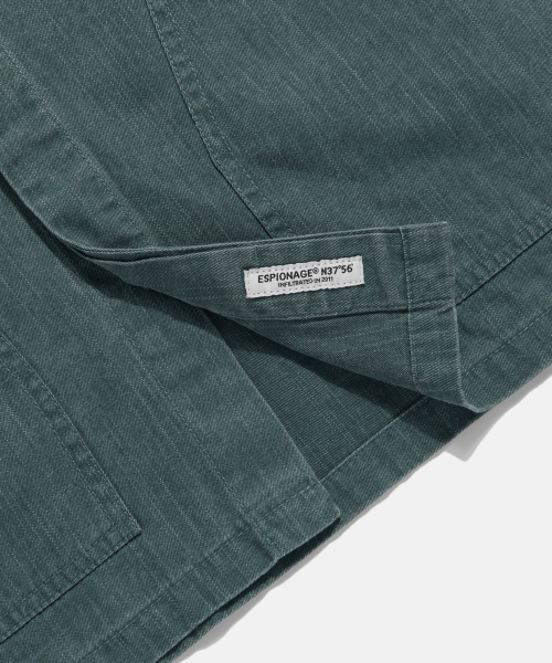 ESPIONAGE（エスピオナジ）の「91 Work Shirt Jacket Teal Navy（シャツ/ブラウス・メンズ・グリーン・MEDIUM）」の11枚目の写真