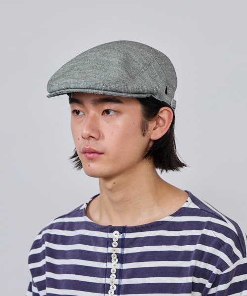 OVERRIDE(オーバーライド)の「OVERRIDE LINEN LIKE HUNTING / オーバーライド(ハンチング/ベレー帽・メンズ・ブラウン/グレー/ブラック・58cm/60cm)」の8枚目の写真