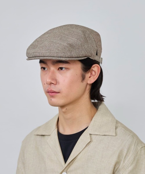 OVERRIDE(オーバーライド)の「OVERRIDE LINEN LIKE HUNTING / オーバーライド(ハンチング/ベレー帽・メンズ・ブラウン/グレー/ブラック・58cm/60cm)」の6枚目の写真