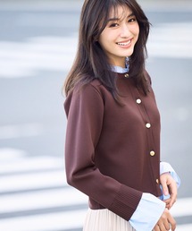 ROPE' PICNIC | 襟フリルドッキングカーディガン(カーディガン/ボレロ)