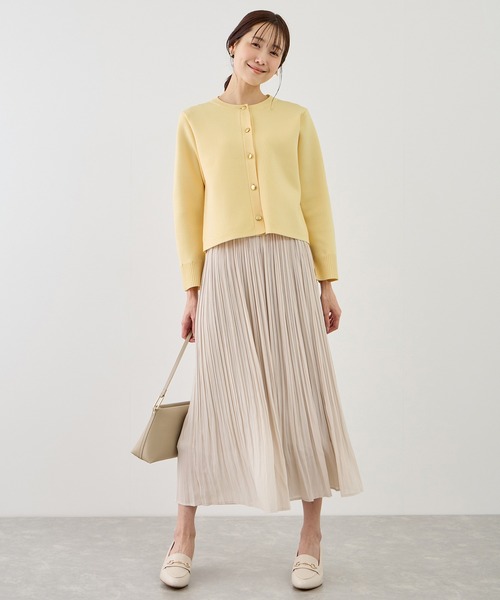 ROPE' PICNIC（ロペピクニック）の「襟フリルドッキングカーディガン（カーディガン/ボレロ・レディース・ダークブラウン/ネイビー/クリーム・FREE）」の21枚目の写真