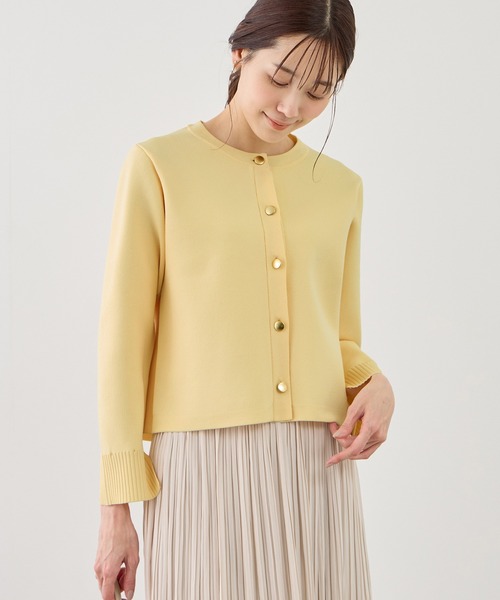 ROPE' PICNIC（ロペピクニック）の「襟フリルドッキングカーディガン（カーディガン/ボレロ・レディース・ダークブラウン/ネイビー/クリーム・FREE）」の20枚目の写真