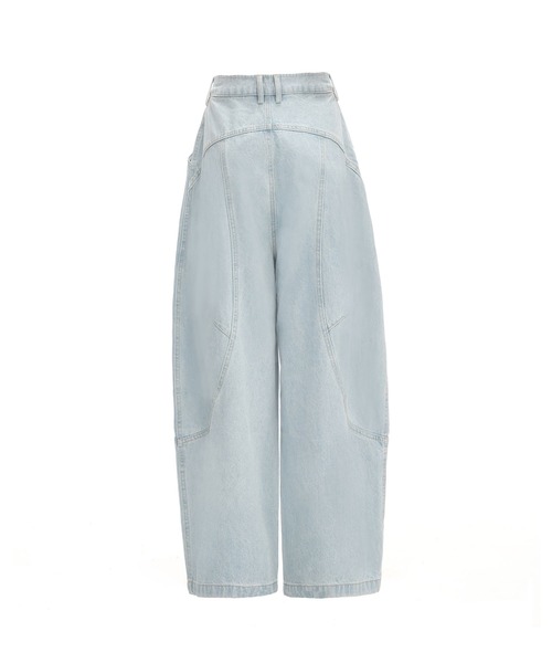 HOOK(フック)の「バギー ルーズデニムパンツ(デニムパンツ・レディース・ライトブルー・S/L/M)」の14枚目の写真