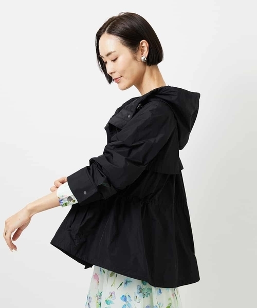MICHEL KLEIN（ミッシェル・クラン）の「[セットアップ対応]タフタライトブルゾン（ナイロンジャケット・レディース・カーキ/ブラック・38）」の14枚目の写真