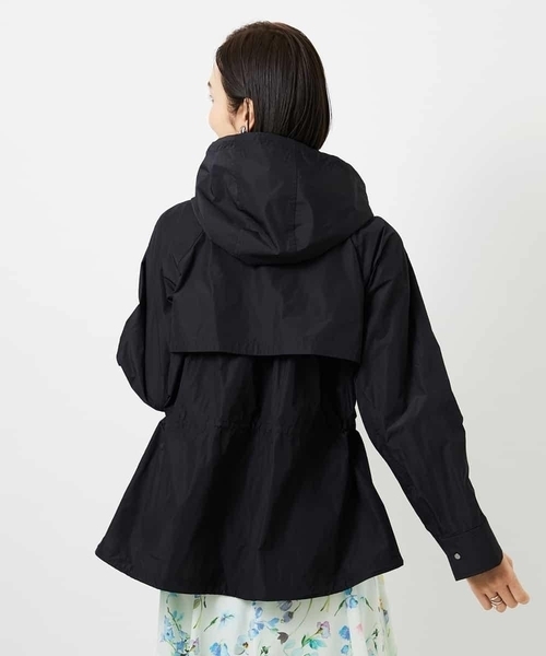 MICHEL KLEIN（ミッシェル・クラン）の「[セットアップ対応]タフタライトブルゾン（ナイロンジャケット・レディース・カーキ/ブラック・38）」の15枚目の写真