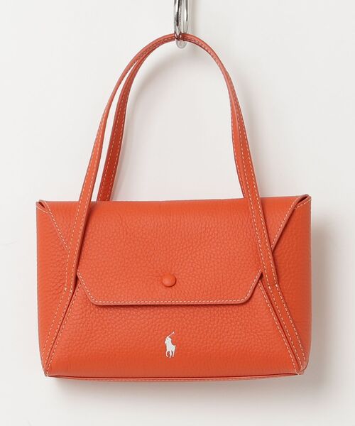 POLO RALPH LAUREN(ポロ ラルフ ローレン)の「Polo Play レザー ミニ エンベロープ バッグ(ハンドバッグ・レディース・オレンジ・ONE)」の10枚目の写真