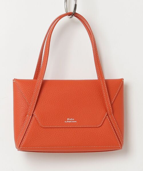 POLO RALPH LAUREN(ポロ ラルフ ローレン)の「Polo Play レザー ミニ エンベロープ バッグ(ハンドバッグ・レディース・オレンジ・ONE)」の9枚目の写真
