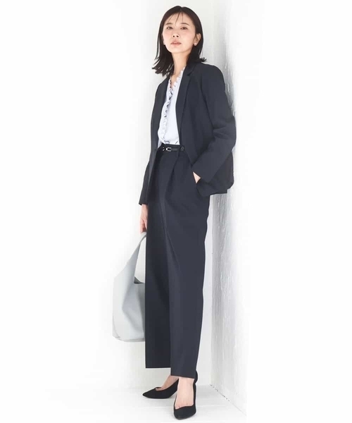MK MICHEL KLEIN（エムケーミッシェルクラン）の「[洗える]Vネックミニフリルブラウス（シャツ/ブラウス・レディース・ライトブルー/ホワイト・38）」の14枚目の写真