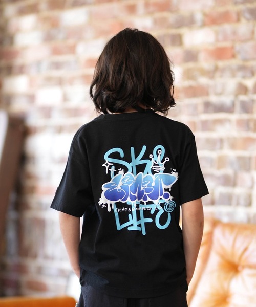 ELEMENT（エレメント）の「ELEMENT/エレメント キッズ 半袖 Tシャツ ロゴ バックプリント BG025252（Tシャツ/カットソー・キッズ・ホワイト/チャコールグレー/ブラック・130cm/140cm/150cm/160cm）」の14枚目の写真