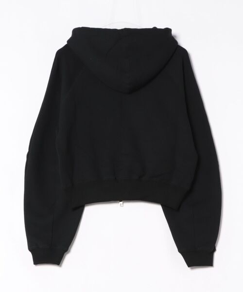 CLANE（クラネ）の「CLANE/クラネ/LOGO COMPACT ZIPUP HOODIE（パーカー・レディース・ブラック/グレー/ホワイト・1）」の4枚目の写真