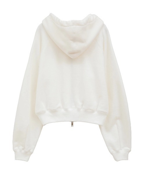 CLANE（クラネ）の「CLANE/クラネ/LOGO COMPACT ZIPUP HOODIE（パーカー・レディース・ブラック/グレー/ホワイト・1）」の5枚目の写真