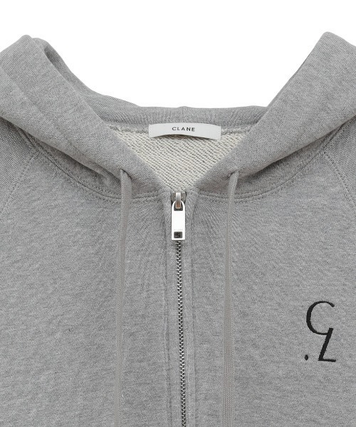CLANE（クラネ）の「CLANE/クラネ/LOGO COMPACT ZIPUP HOODIE（パーカー・レディース・ブラック/グレー/ホワイト・1）」の22枚目の写真