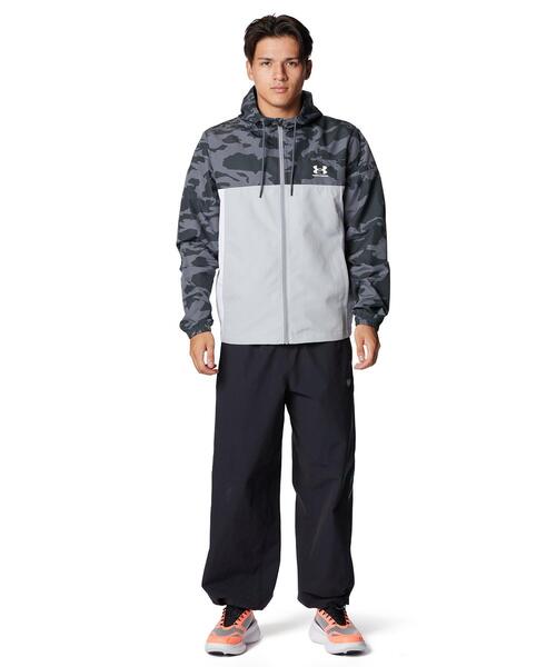 UNDER ARMOUR（アンダーアーマー）の「UAメッシュ ライナー ノベルティ ジャケット（ライフスタイル/メンズ）（その他アウター・メンズ・グレー×ホワイト・M/3XL/XL/2XL/L）」の2枚目の写真