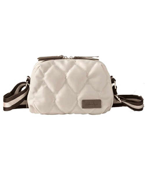 LIZDAYS(リズデイズ)の「LIZDAYS QUILTED NYLON WALLET BAG(ショルダーバッグ・レディース・ダークグレー/ナチュラル/グリーン系/ブラック/グレイッシュベージュ・FREE)」の4枚目の写真