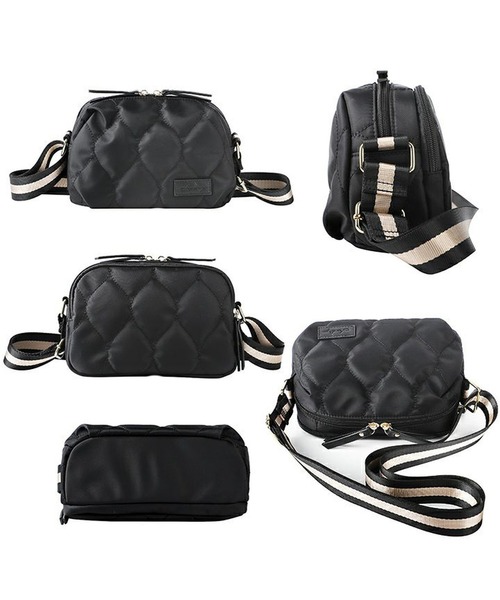 LIZDAYS(リズデイズ)の「LIZDAYS QUILTED NYLON WALLET BAG(ショルダーバッグ・レディース・ダークグレー/ナチュラル/グリーン系/ブラック/グレイッシュベージュ・FREE)」の19枚目の写真