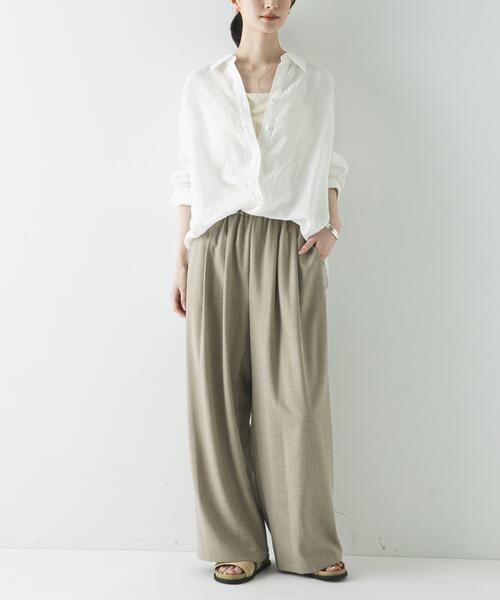 URBAN RESEARCH（アーバンリサーチ）の「リネン2WAYシャツ（シャツ/ブラウス・レディース・ベージュ/ブルー系その他/ホワイト/ブラウン/ピンク系その他・FREE）」の11枚目の写真