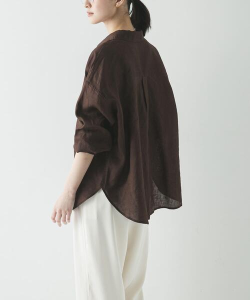 URBAN RESEARCH（アーバンリサーチ）の「リネン2WAYシャツ（シャツ/ブラウス・レディース・ベージュ/ブルー系その他/ホワイト/ブラウン/ピンク系その他・FREE）」の16枚目の写真