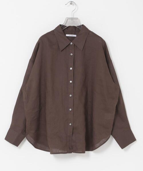 URBAN RESEARCH（アーバンリサーチ）の「リネン2WAYシャツ（シャツ/ブラウス・レディース・ベージュ/ブルー系その他/ホワイト/ブラウン/ピンク系その他・FREE）」の21枚目の写真