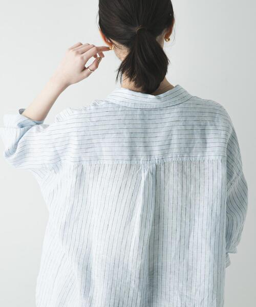 URBAN RESEARCH(アーバンリサーチ)の「リネン2WAYシャツ(シャツ/ブラウス・レディース・ベージュ/ブルー系その他/ホワイト/ブラウン/ピンク系その他・FREE)」の16枚目の写真